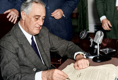 Franklin D Roosevelt Signing